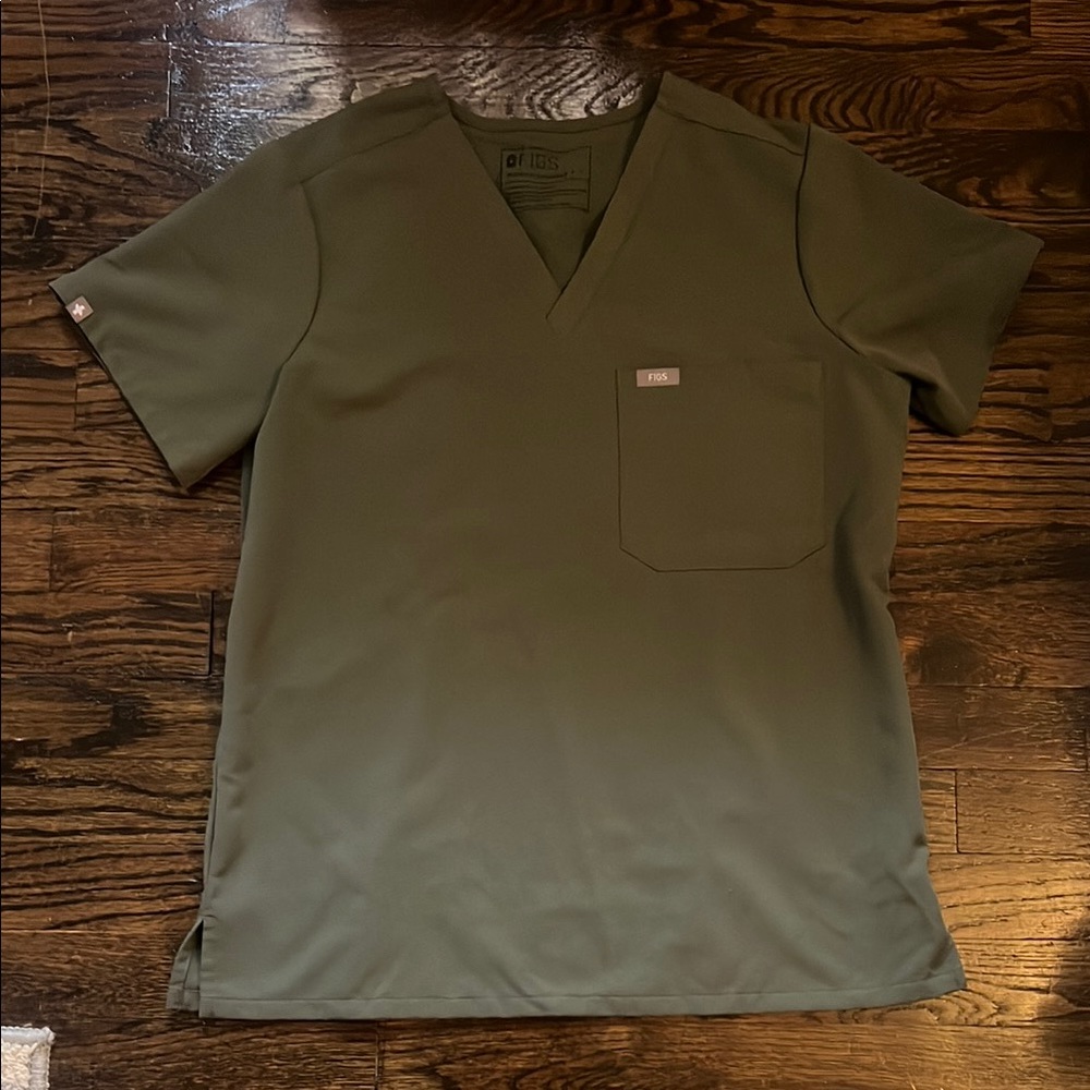 FIGS Olive Green  Scrub Shirt